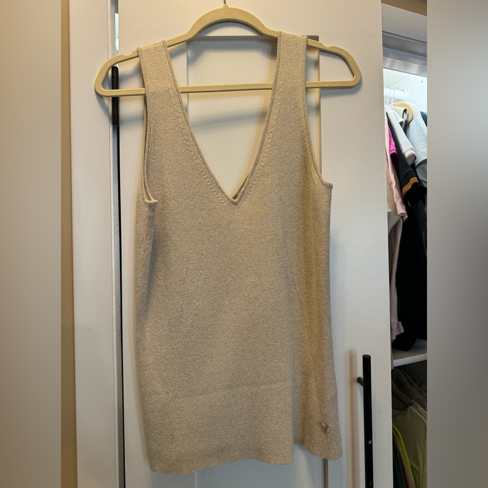 NWT Ted baker gold sparkle tank